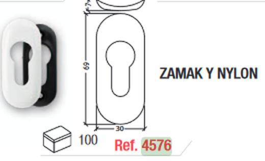 Escudo de bloqueio de nylon-Zamk