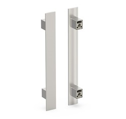 Tirador individual para puertas de aluminio estilo boomerang — Forcadell  Accessoris