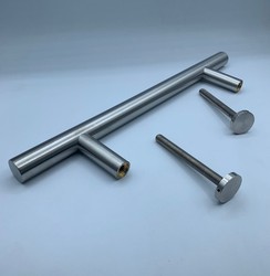 Unidad tirador tubular tt005 d.25mm inox mate.