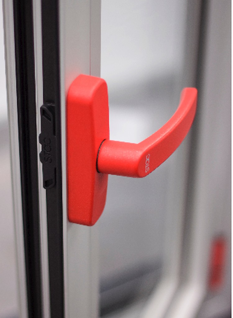 Accesorios de aluminio y PVC - Pasador Seguridad color Negro, para ventanas  o puertas Correderas