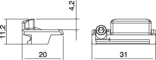 Encontro ajustável do parafuso.