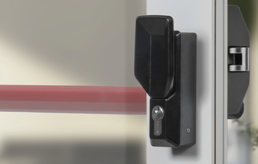 Accionamiento Antipánico Alpha con Manilla y Cilindro – Negro