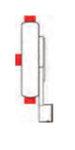 Sortie de panique réversible sans barre noire