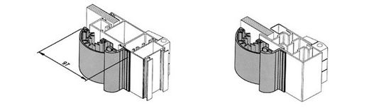 Charnière de porte intérieure en Z/aluminium, protège-doigts, 1400mm, argent