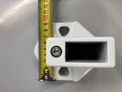 Base de alumínio para corrimão ajustável. 40x20