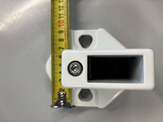 Base de alumínio para corrimão ajustável. 40x20