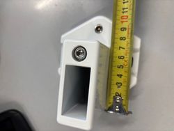 Base de alumínio para corrimão ajustável. 40x20