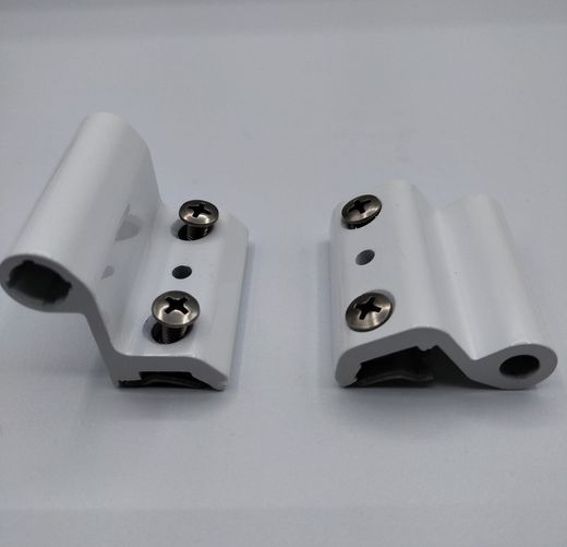 Dobradiça de aperto + eixo de aço inoxidável de canal europeu de 2 lâminas.