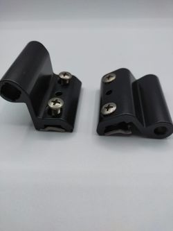 Dobradiça de aperto + eixo de aço inoxidável de canal europeu de 2 lâminas.