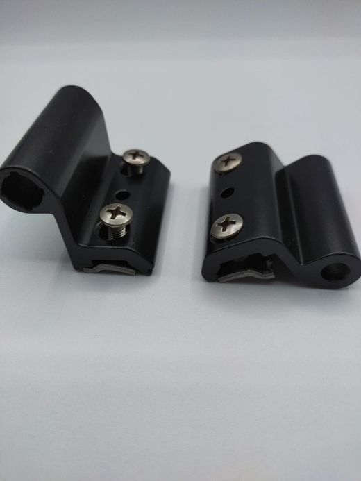 Dobradiça de aperto + eixo de aço inoxidável de canal europeu de 2 lâminas.