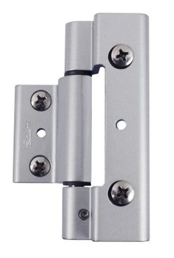 Dobradiça branca com 3 lâminas.