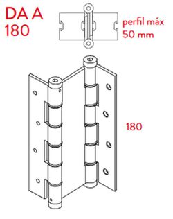Charnière à ressort double action 180x50, 5934.06/5934.09