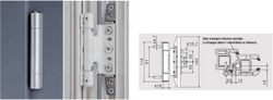 Bisagra puerta canal 16 3D R13mm