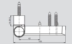 Charnière de porte PS27