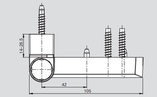 Charnière de porte PS27