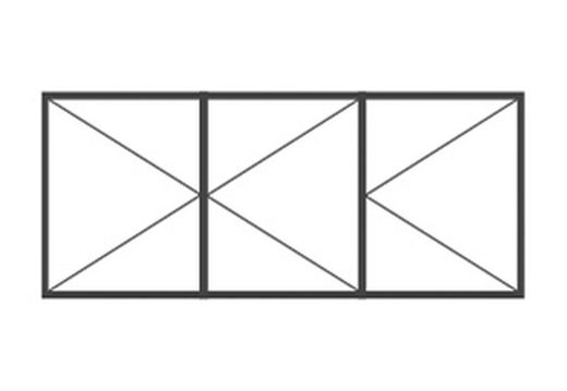 Dobradiça bebê Veneza 3ª folha 2 lâminas canal europeu