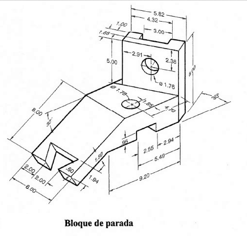 Bloc d'arrêt de crémone à 90º.