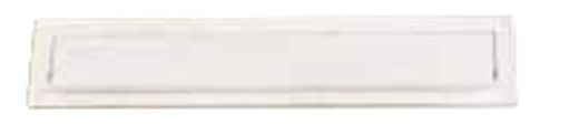 Porte-lettre 73x342 c-610 Blanc/Inox