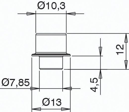 Fixation de crémone pour boulon de canule GS-0008