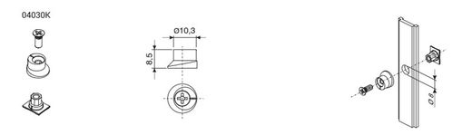 Boulon de point de fermeture