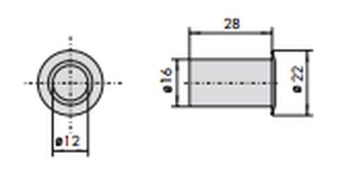 Greve central Zamak 230x22x14.