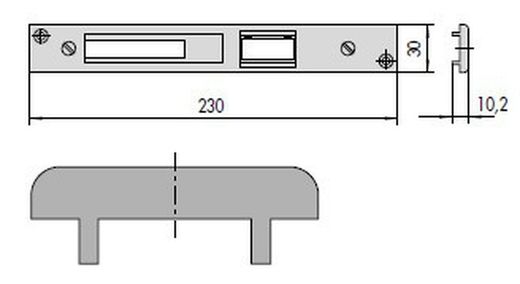 Greve central Zamak 230x26x12