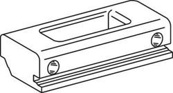 Gâche en nylon à double lame (noir)