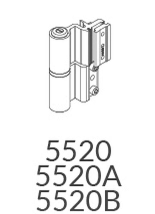 Double gâche pour goupille d'environ 25 mm