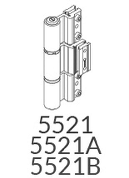 Double gâche pour goupille d'environ 25 mm