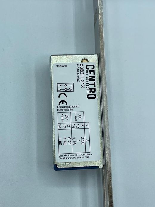 Gâche électrique automatique avec déverrouillage 6-14v ac/dc