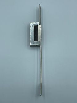 Gâche électrique à impulsion étroite + déclencheur inox 6-12v ac/dc
