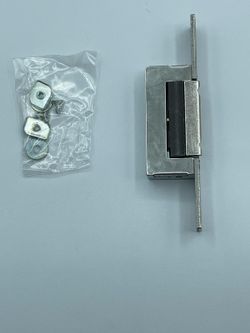 Gâche électrique à impulsion étroite + déclencheur inox 6-12v ac/dc