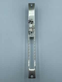 Gâche électrique à impulsion étroite + déclencheur inox 6-12v ac/dc