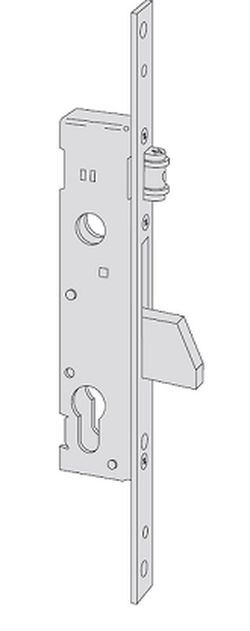 Cerradura sin cilindro rodillo/llave pestillo caída