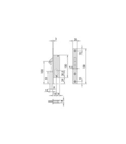 Cerrad s.c. Crochet cylindre/ovale uniquement