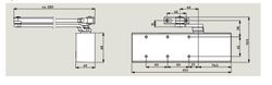 Ferme-porte ts 71 retenue en 3/4