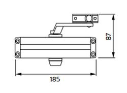 Ferme-porte 12rl Reten-Libre 1222
