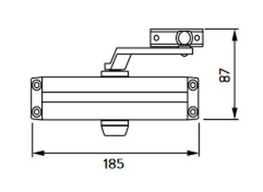 Ferme-porte 12rl Reten-Libre 1222