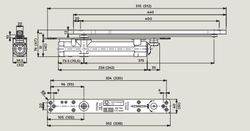Ferme-porte caché its-96 en 2-4