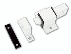 Cierre Golpete Plano Plata/Blanco/Negro