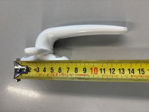 Fermeture à pression droite blanc/noir