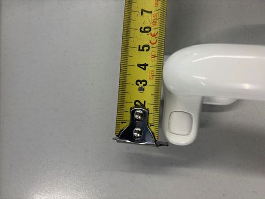 Fermeture à pression droite blanc/noir