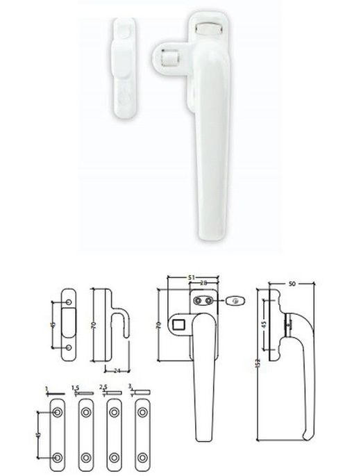 Fermeture à pression du rouleau en nylon droit. Argent