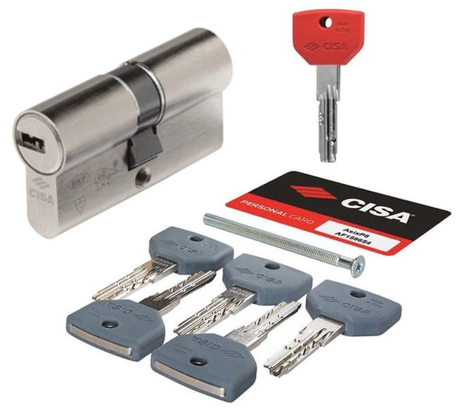 CILINDRO ASIX P8 D.E. A.TAL. A.BUMP. 45X50 NIQUEL