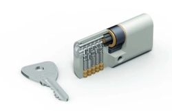 CILINDRO SEGURIDAD 45X50 DOBLE EMBRAGUE LLAVES IGUALES