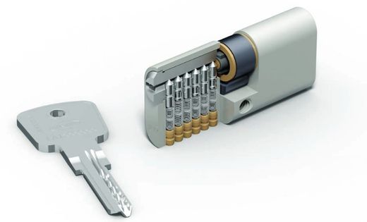 Cylindre de sécurité à double embrayage, clés identiques (30)