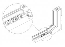 Clip de rétention européen du 2ème vantail