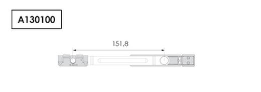 Boussole pliante limiteur court canal européen 151,8mm