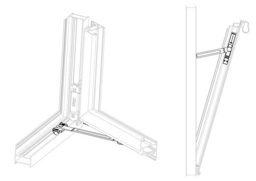 Boussole pliante limiteur court canal européen 151,8mm