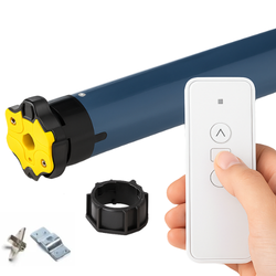Pack Motor para ventanas pequeñas o medianas. Motor A-OK + Mando premium + Adaptador + Soporte.